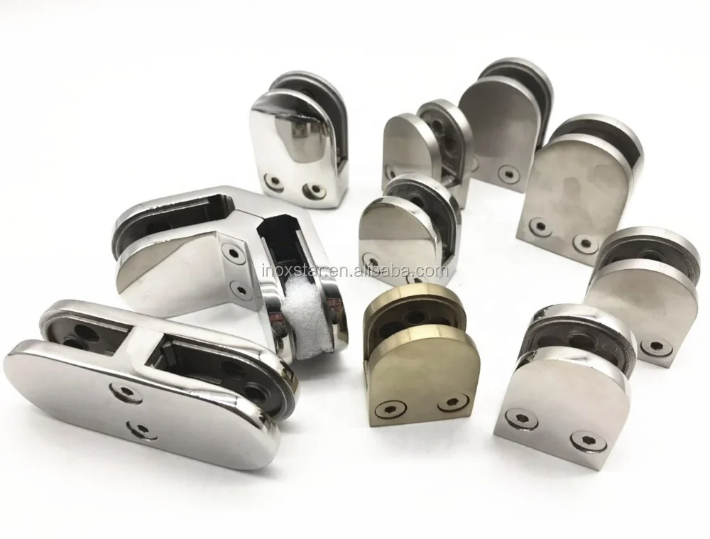 Glass hardware 3 way ss 2205 glass holder 8-12 mm glass clamp