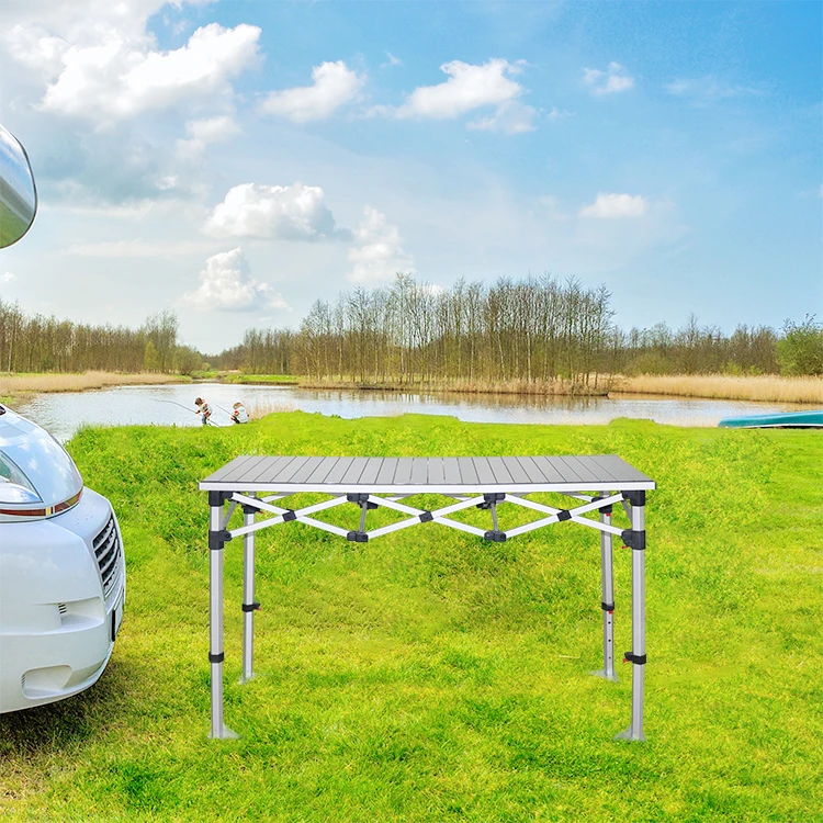 230x55cm high quality 40mm Aluminum  folding table outdoor party picnic table