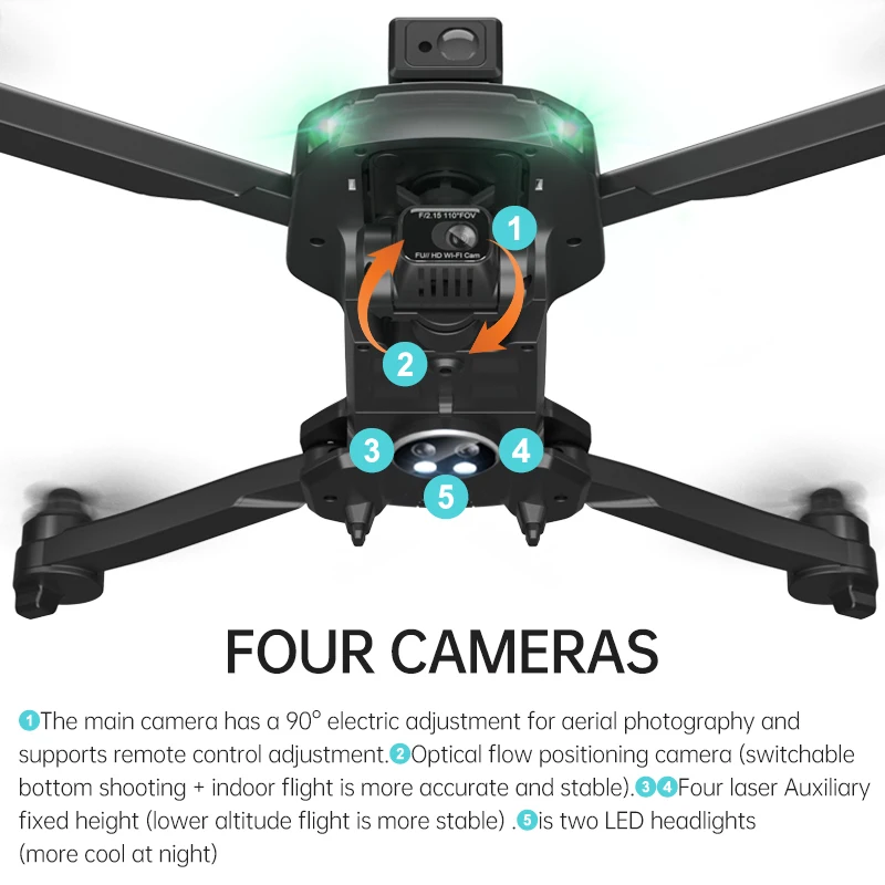  ПОСК 2021 от препятствий Drone 3-осевой 6K Экшн-камера 5G Wi-Fi GPS Bluetooth FPV RC Дрон с бесщеточным двигателем 1 2 км Quadcopter SG906 Max