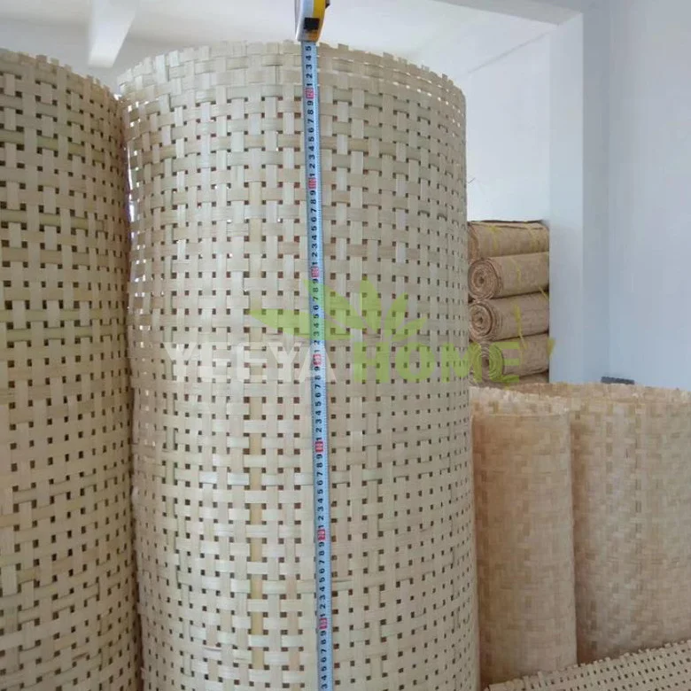 Natural Bamboo Rattan Cane Webbing Closed Rattan Mat Raw Material Bamboo Ceiling Panel