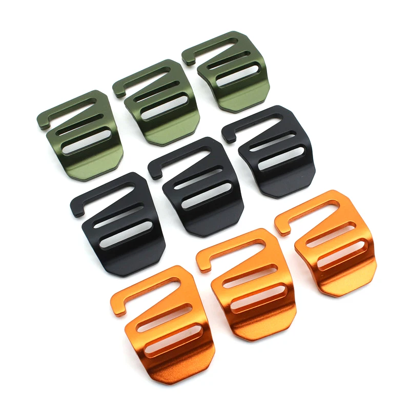Customized Logo 25mm Backpack Accessories Durable Thickening Type  G Hook Aluminum Buckle