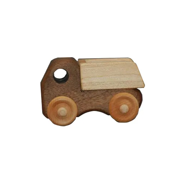 Wooden Beech Mini Truck Toy Car Craft Shelf Wooden Miniature Truck Car Decoration toy Wooden Truck Car  toy