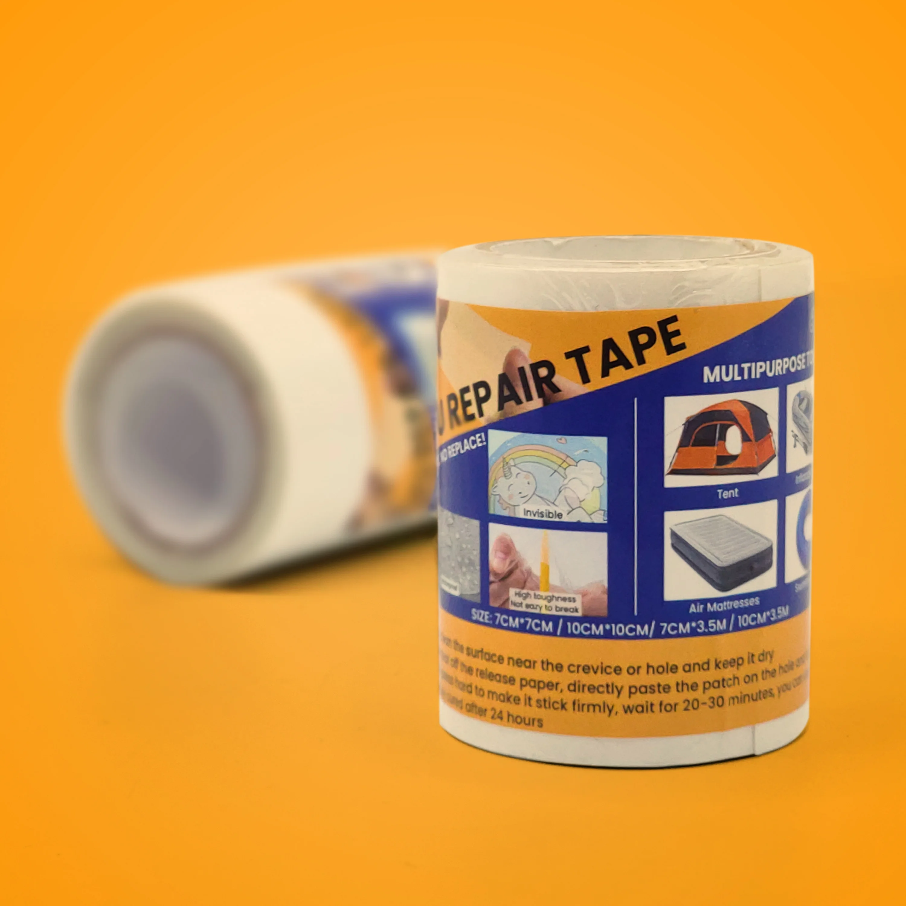 Wholesale Transparent  Self Adhesive Patch Waterproof Plastic Patches TPU Repair Tape For Camping Tent, Inflatable Products