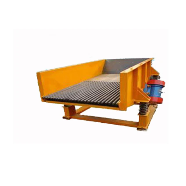 Low power consumption sand gravel vibrating grizzly feeder for mining