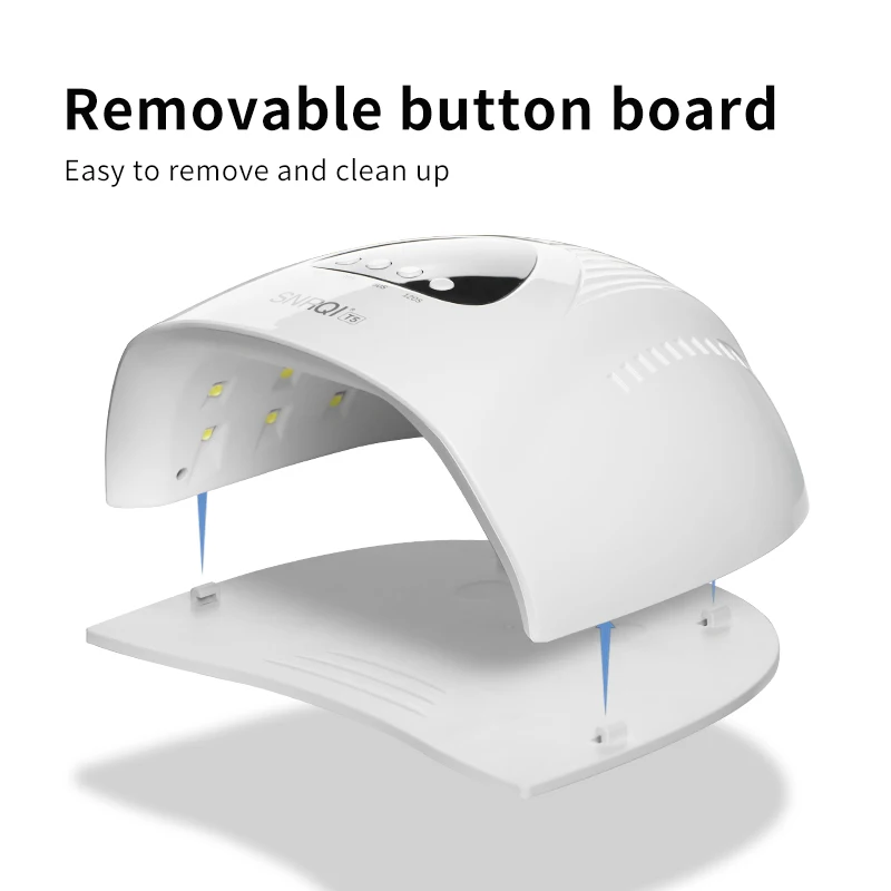Nail Equipments UV LED New Beauty Personal Care Nail Suppliers UV Smart Mini Lamp White 4 Timing Setting 48w