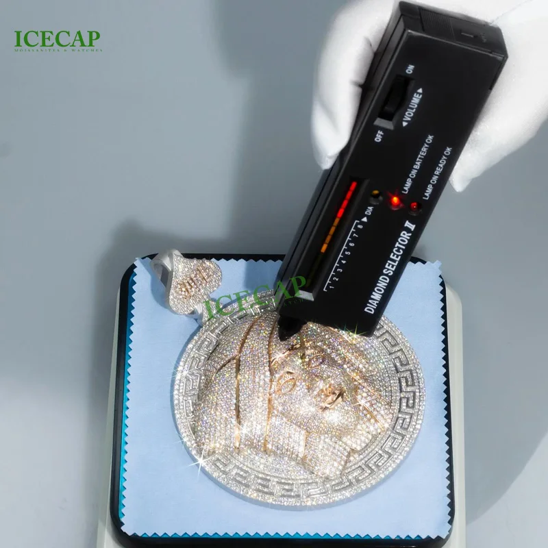 Passes Diamond Tester Custom Hiphop Pendant Ice out Sterling Silver 18K Gold Plating Moissanite Letter Name Pendant