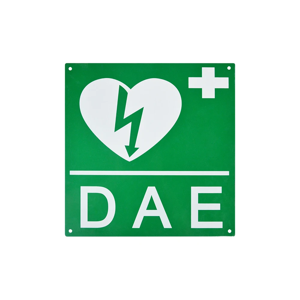 WAP-Health 3046 Flat type First Aid Safety Defibrillator Metal AED Wall  Sign
