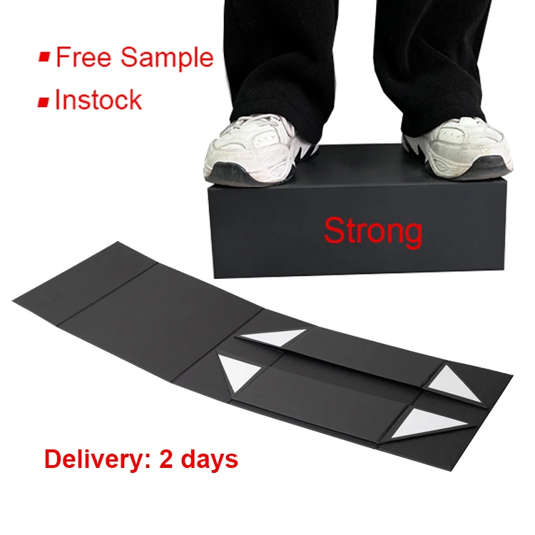 Black And Gold Magnetic Cloth Custom Valentine Day Gift 2023 Box For Packiging