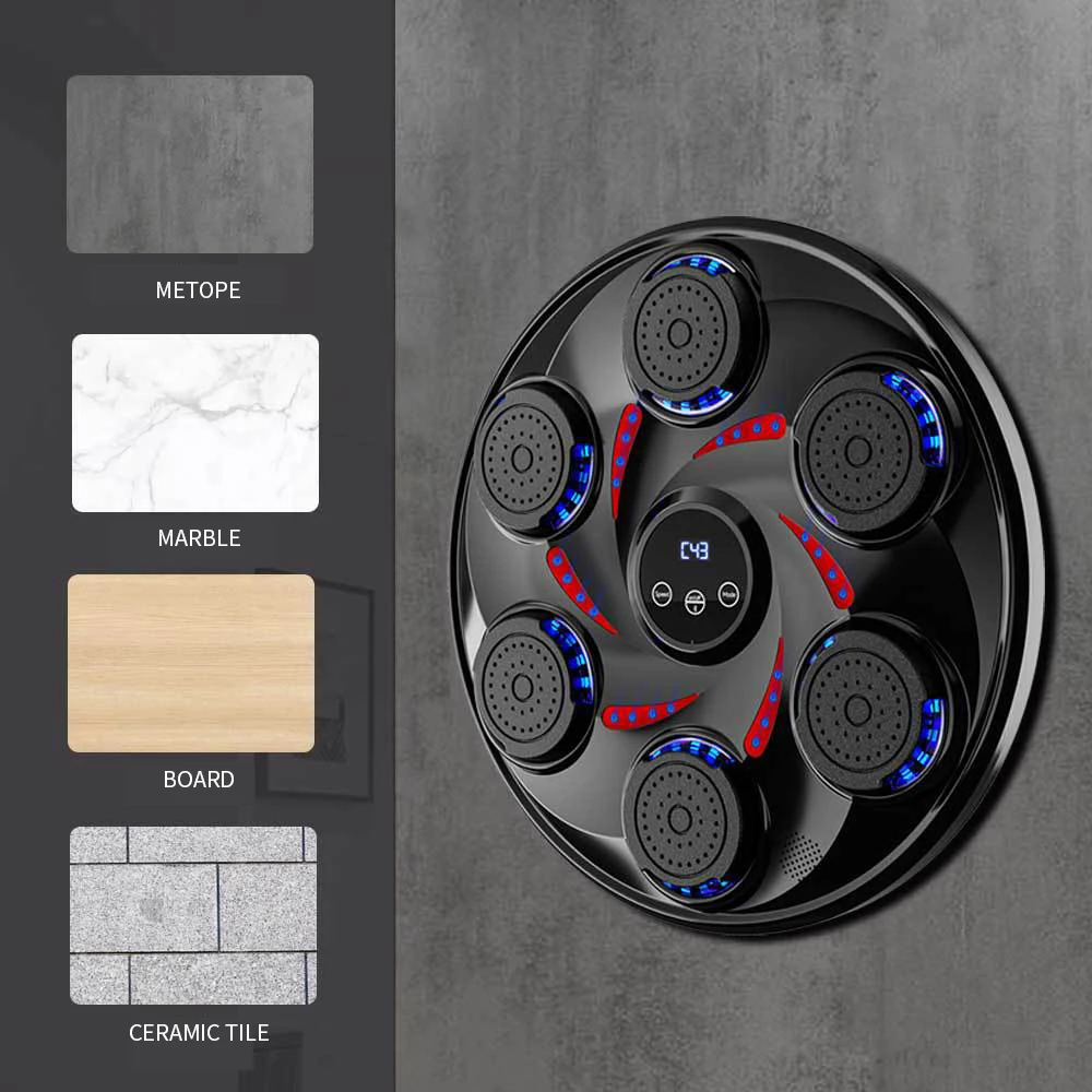 Hot Selling Wall Boxing Hand Target Hit Punching Pads Smart Music Boxing Machine Training For Stress Relief