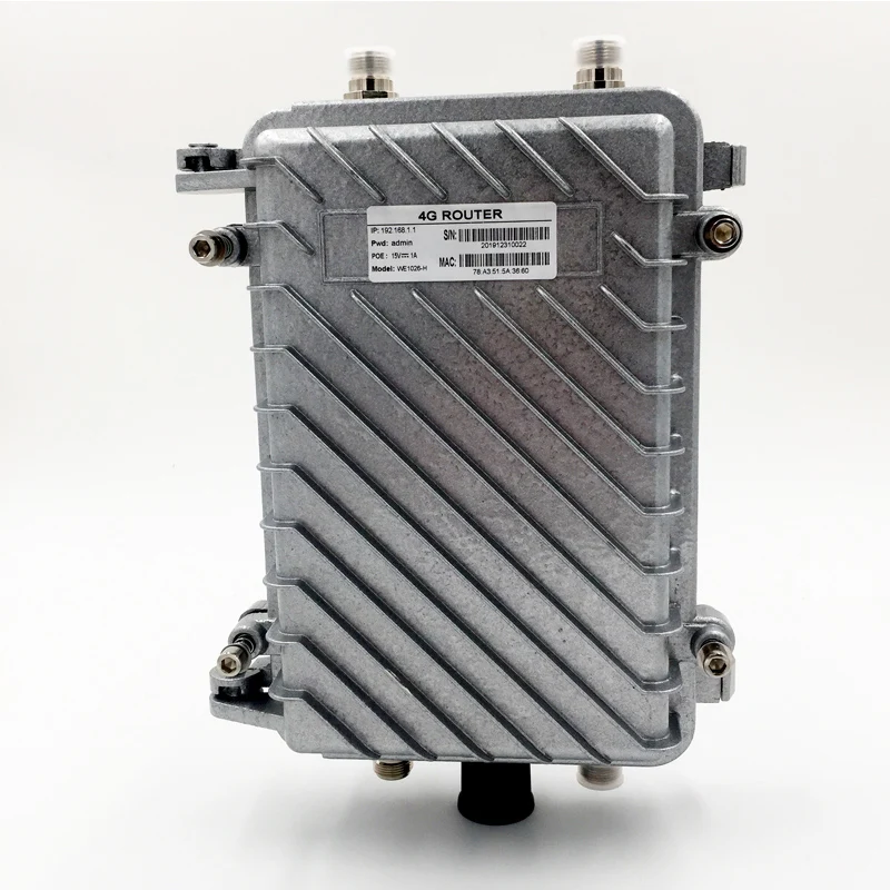 Aluminium Alloy outdoor Wireless RJ45 POE 3G 4G lte router wifi hospot sim card slot