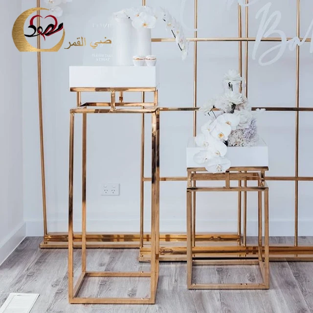 Wholesale hotel events furniture flower stand wedding stage decoration