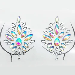 chest gem glitter rhinestone temporary tattoo body jewels pasties