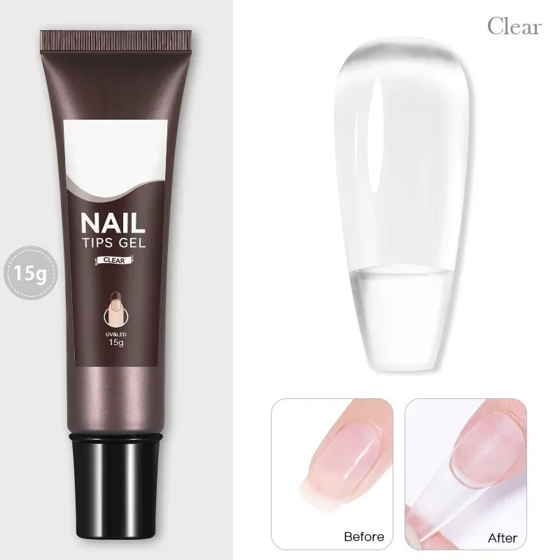 New Design Solid Nail Tip Glue Tube Packing Long Time No Flow Gel Set