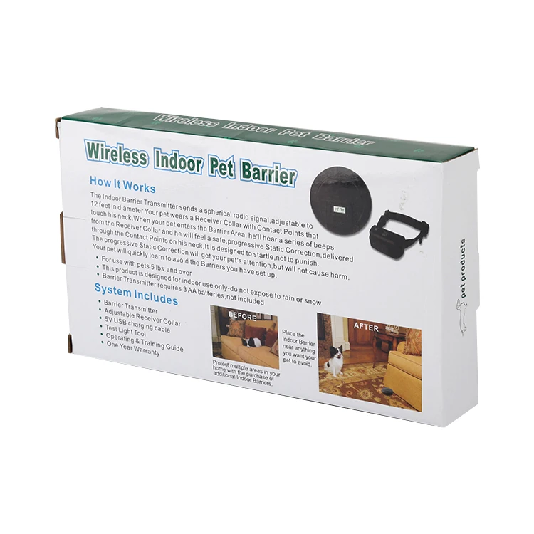 New Indoor Wireless Pet Barrier Easy use indoor home containment system mobile pet fence