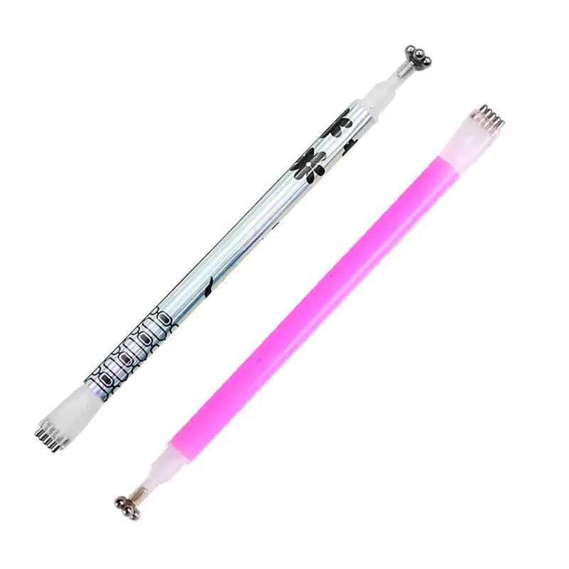 Nail Tools Double Headed Cat Eye Magnet Pen Crystal Cat Eye Plum Blossom Imprint Styling Magnetic Magic Pen