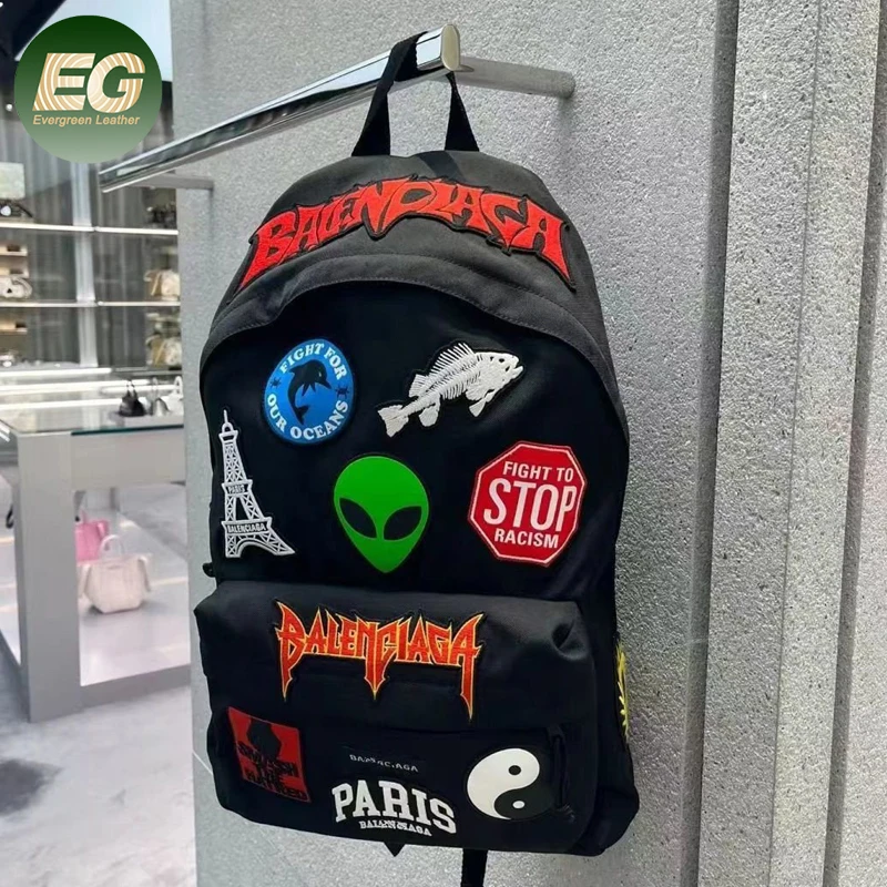 Sh2502 Badge College Boy Custom Logo Casual Laptop Backpacks Business Bulk Kid Waterproof Travel for Men Teen School Backpack