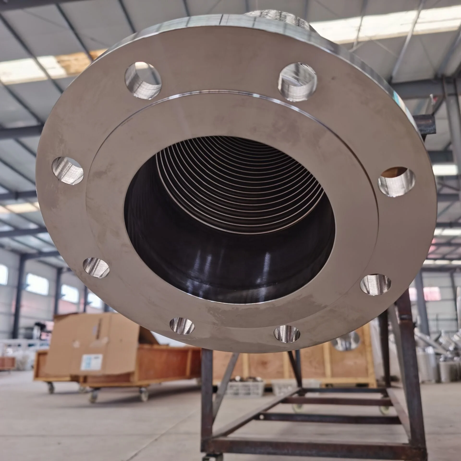 Metal braided flexible hose high pressure with flanges