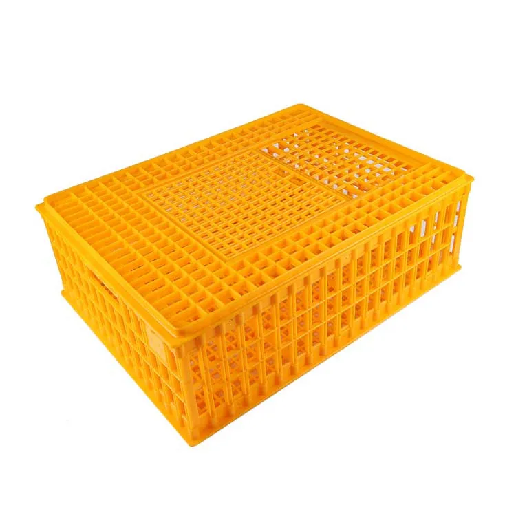Popular Poultry Broiler Chick Foldable Live Chicken Duck Goose Transport Cage Boxes Plastic Price for Sale