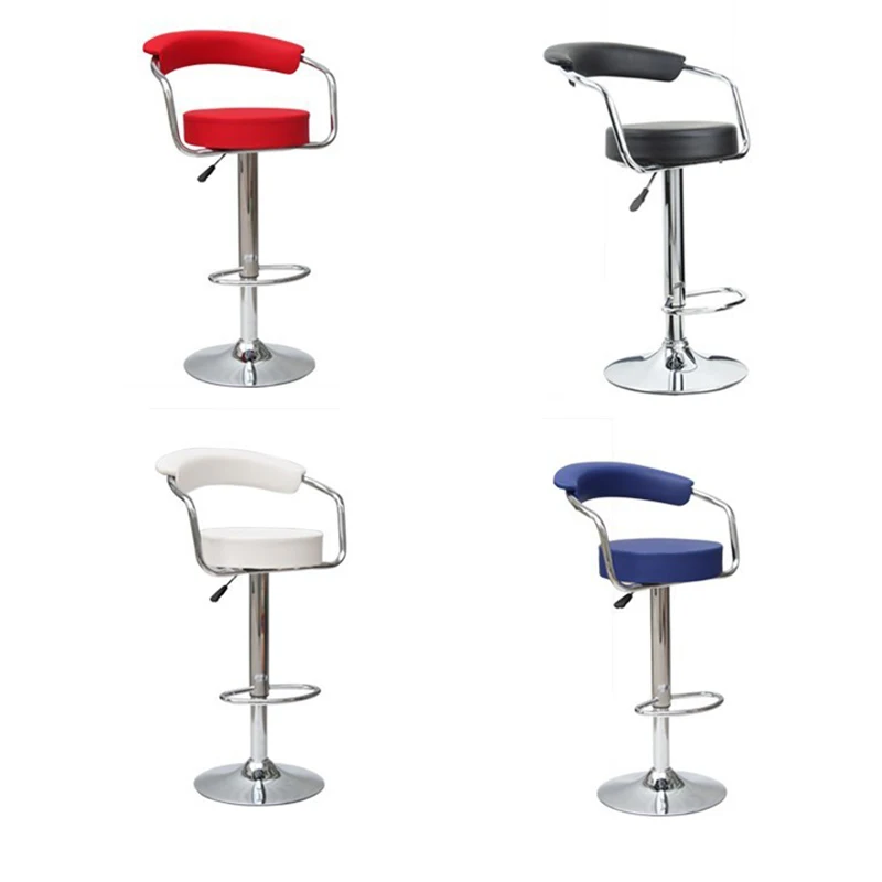 Round Bar Stool With Back Swivel Modern Bar Stools High Chair Stools For Heavy People Counter Bar Chairs