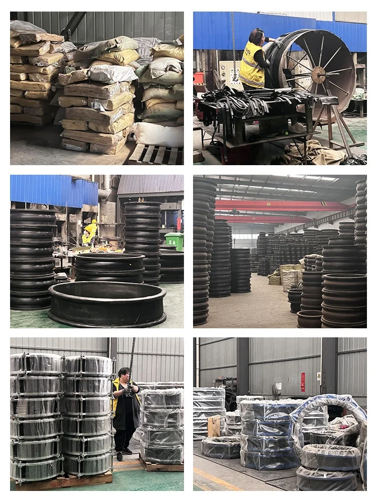 customized large diameter pipeline ss304 flange connector flexible single arch bellow rubber expans joint