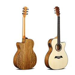 Новое поступление hickory обратно все твердых акустическая изготовленный на заказ гитара с эквалайзером оптовая цена по прейскуранту завода минимальный заказ клиента LS-160N-EQ