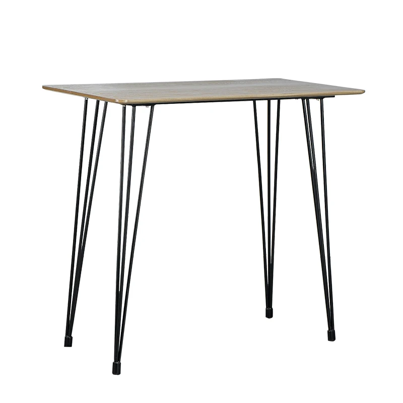 Modern nordic Hebei factory long square bar club table high table bar coffee shop tables for outdoor bar