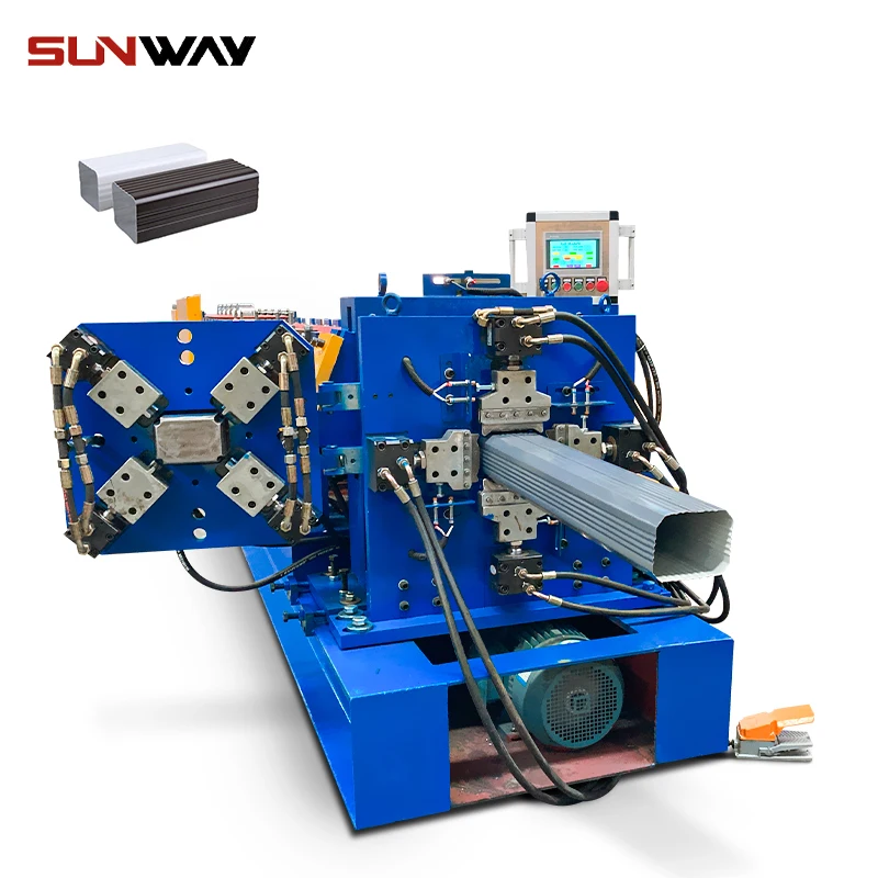 Automatic Downspout Roll Forming Machine Metal Downspout Pipe Roll Forming Machine Steel Rain Gutter Making Machine
