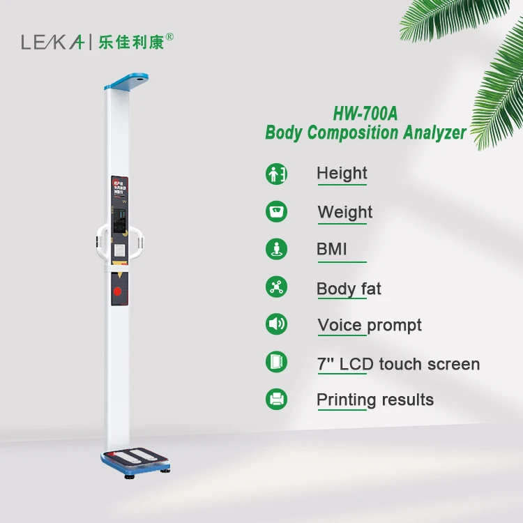 HW-700A Ultrasonic Electronic Digital BMI Body Fat Height Weight Measuring Scale bmi height weight scale