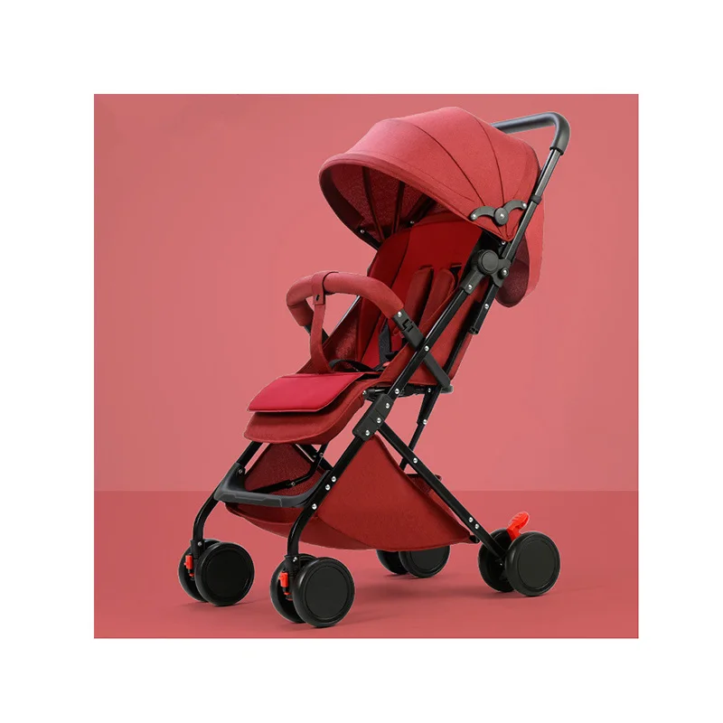 Free accessories high quality baby bicycle stroller folding kids pram with cup holder and mosquito net