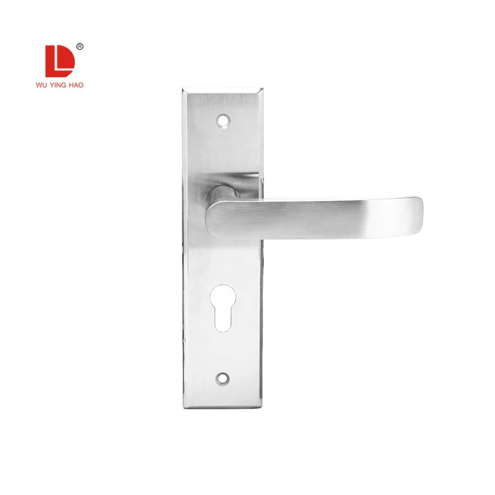 
WUYINGHAO stainless steel plate door handle set lock for interior and doors 
