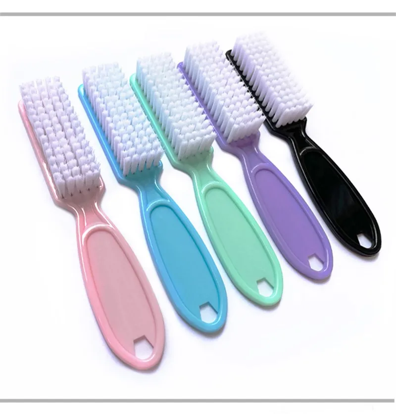 TSZS Newest Top Quality Custom Nail Use Brush Nail Clean Brush Manicure Pedicure Plastic Long Handle Brush