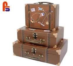 Hot-selling Decorative New Paper Suitcase Gift Boxes With metal handle