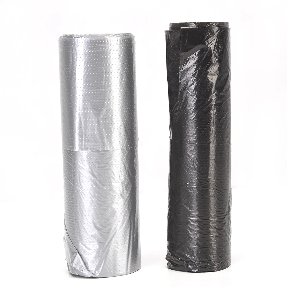 Transparent Drawstring Garbage Plastic Bags with Custom Logo Security Features 1 Ton MOQ Home Work Supermarket Packing Products