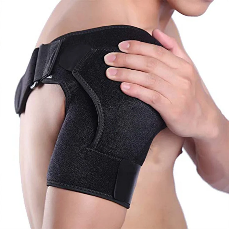 Orthopedic Back Brace Gym Sports Support Strap Wrap Black Free Sample Unisex Protective OS Sports  Shoulder Brace
