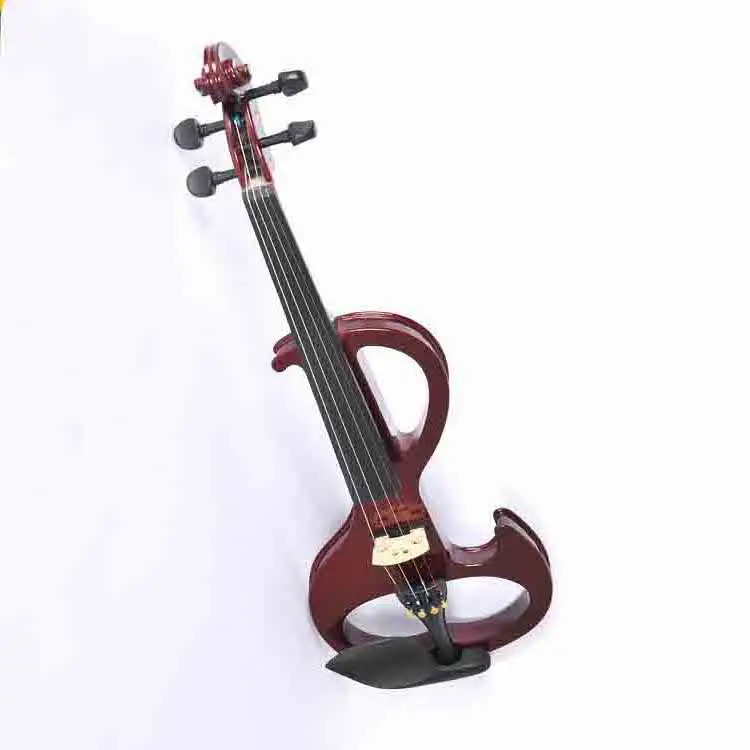 wholesale 4/4  color electric violin with cable earphone