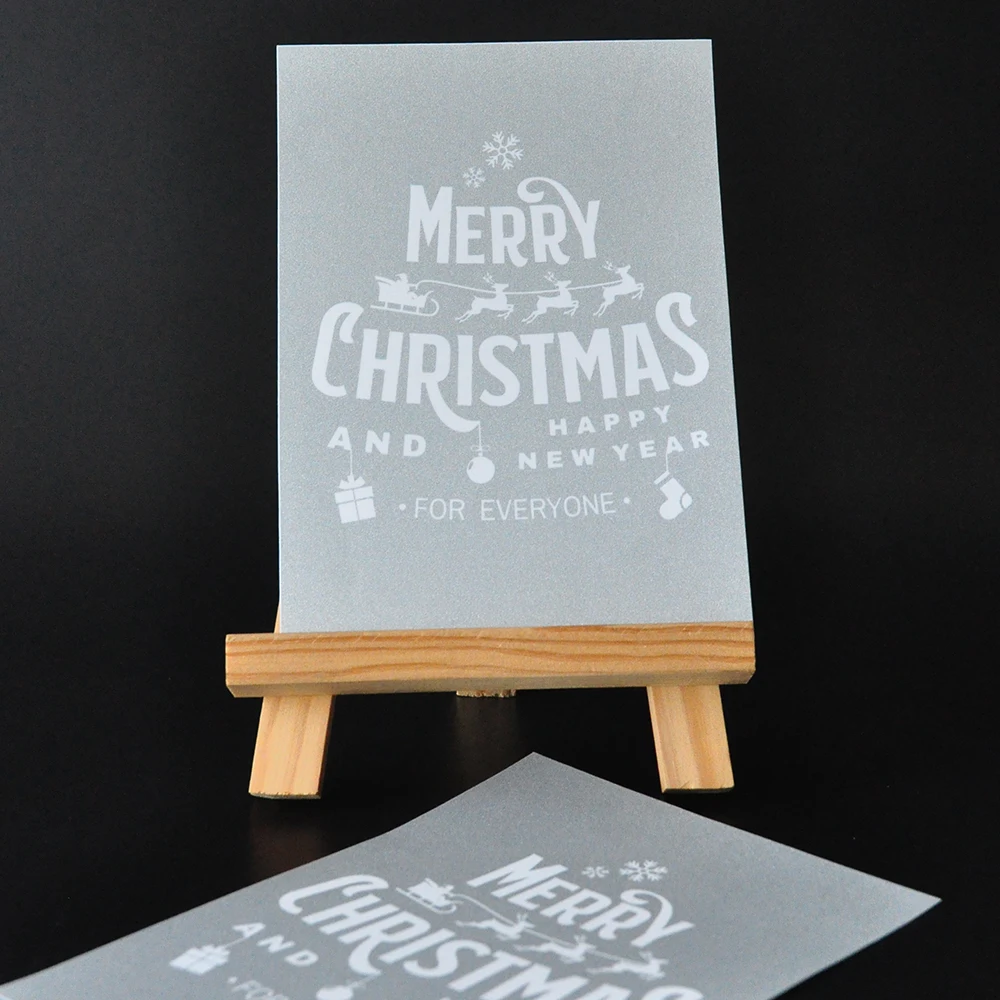 Christmas adhesive fabric silk screen stencils