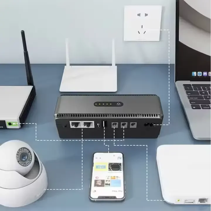 Горячая Распродажа Новая модель 18 Вт 4000 мАч до 10400 DC Mini UPS для Wifi с портом Type C и POE Dc ups