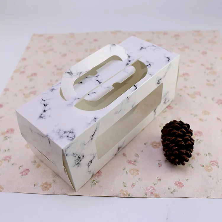 Kraft paper box bakery packaging  box with tray