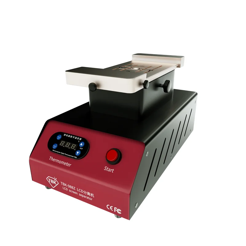 TBK 988Z 7 inch Rotary Vacuum LCD Separator Built-in Vacuum Pump Mobile Curve Lcd Screen Separator Glue Remover Heater Plate