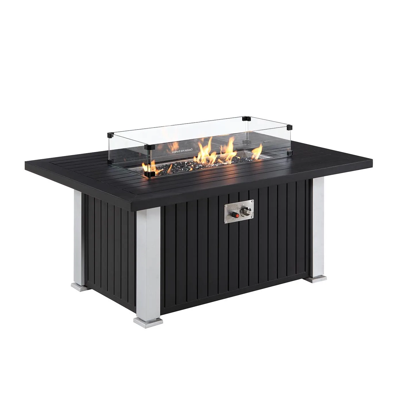 
outdoor garden furniture gas fire pit table burner and sofa chairs set 