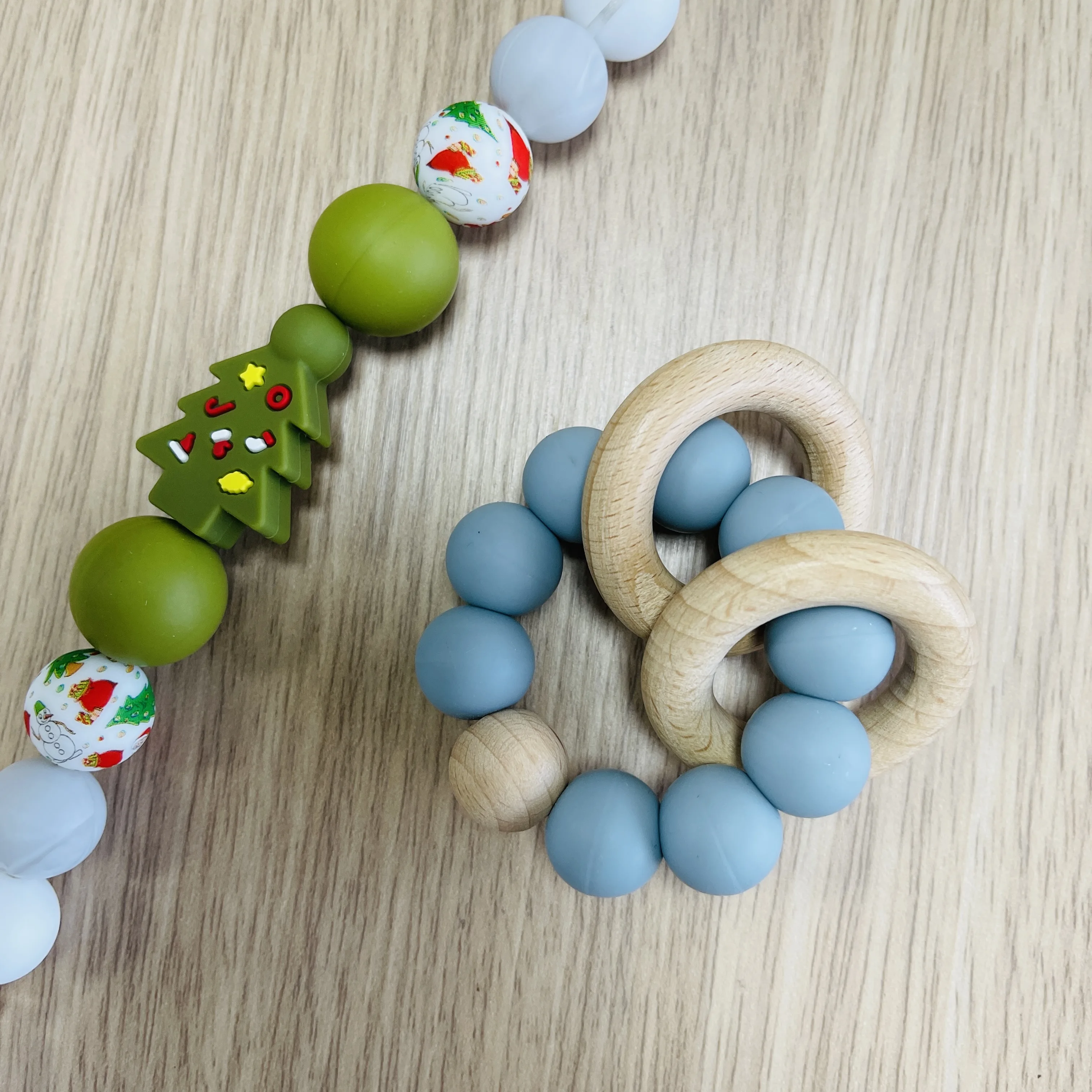 BPA Free Chewable silicone teething beads custom 12mm