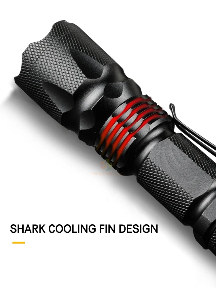 Portable Self Defense Led Flash Torch Light Mini Flashlight,Super Bright Aluminum Dry Battery Mini Tactical Zoom Led+Flashlights