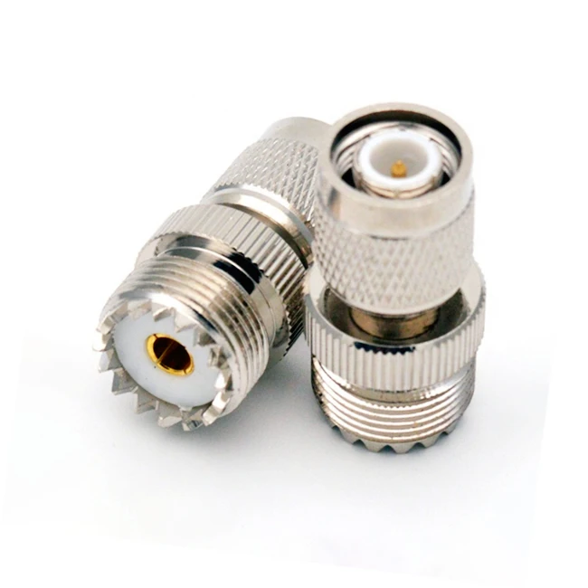 High performance PL259 RF coaxial straight adapter UHF female to TNC male connector