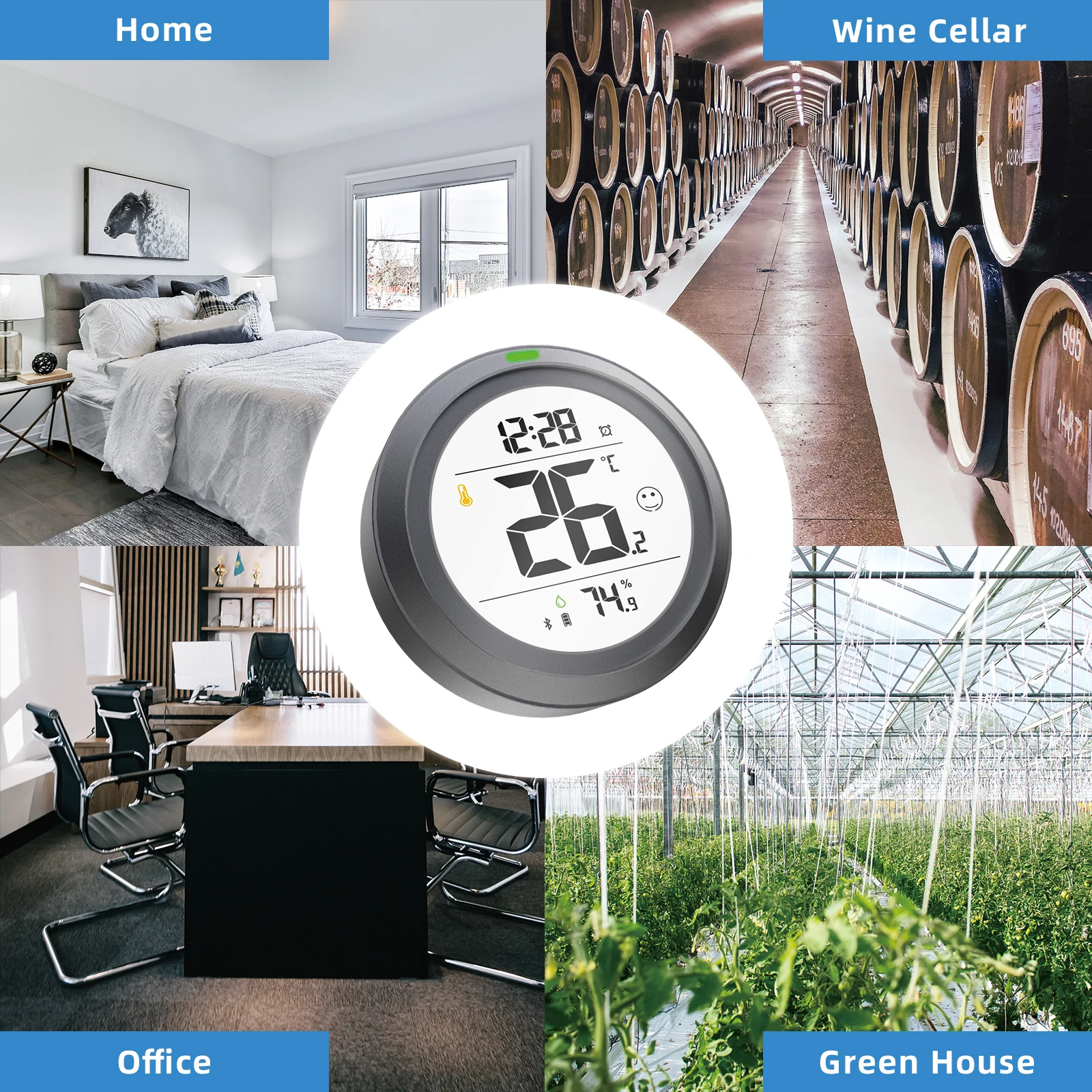 2022 Newest  Wireless  lcd Digital Display Electronic indoor outdoor Thermohygrometer With Household Temperature