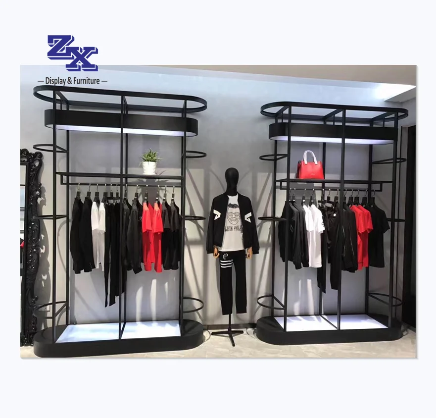 Sportswear Display Rack for Clothing Shop, Sportswear Display Stand for Clothing Shop Interior Design