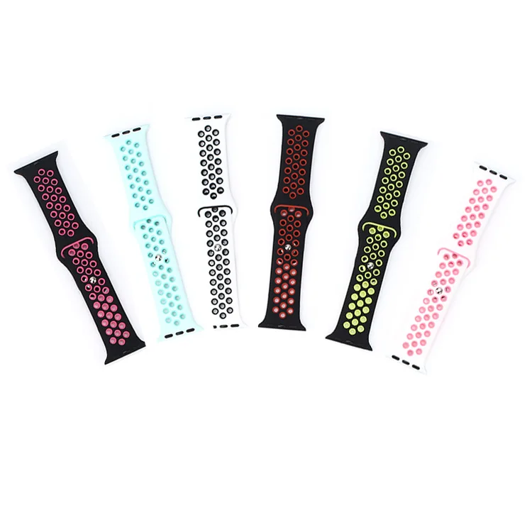 Low Moq Free Strap Factory Custom Silicone Strap For Smart Watch For Iwatch