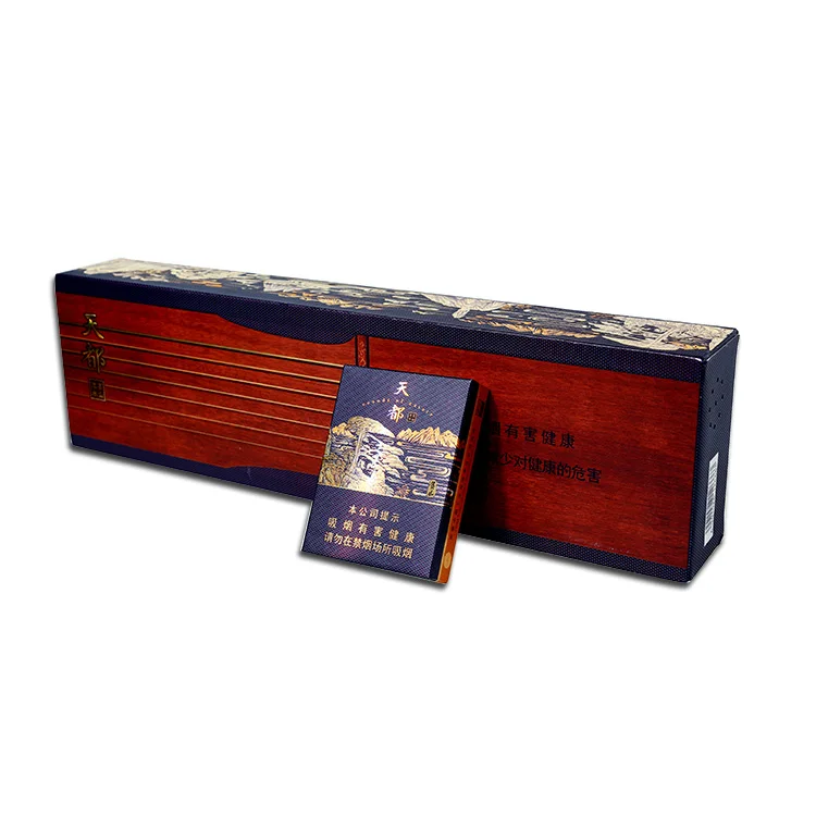 Factory Custom Printing Hot Stamping Cardboard Cigar Boxes Cigarette Paper Box