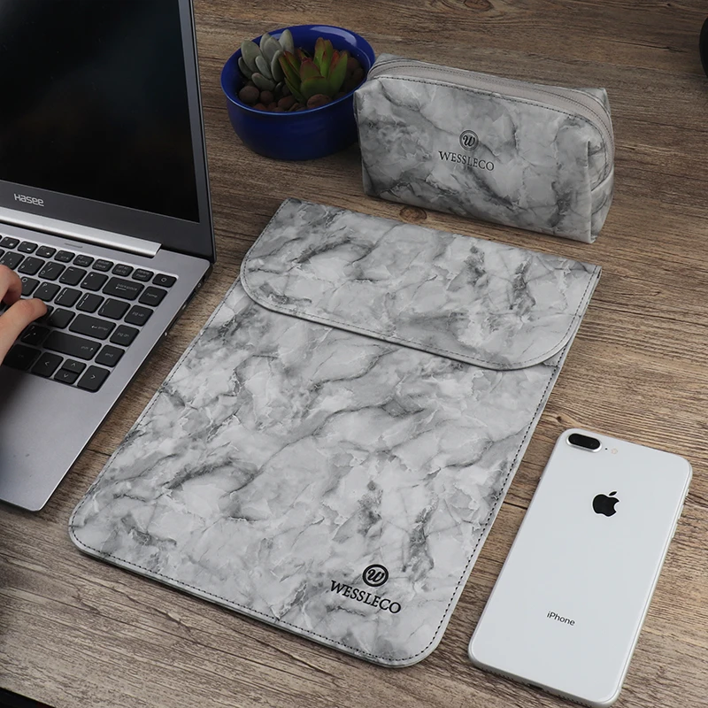  Водонепроницаемая сумка из искусственной кожи для Macbook женская тонкая 13-дюймовая