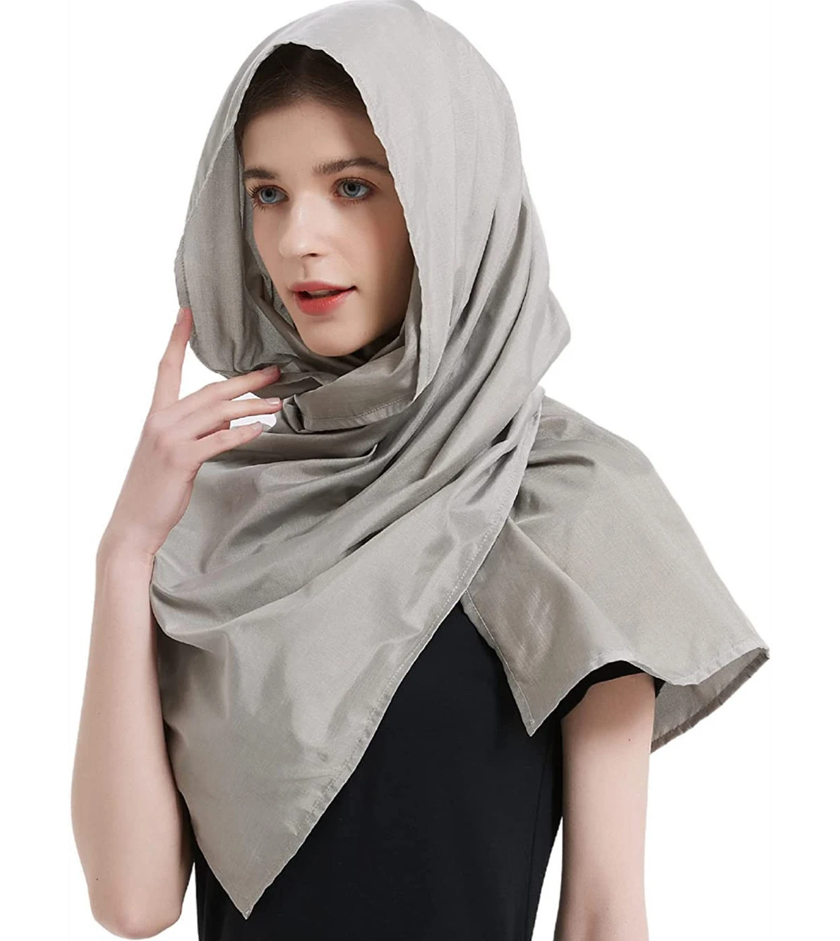 EMF Protection Scarf  Silver Fiber Fabric RF Blocker Radiation Protection, 5G, WiFi, Cellular, Bluetooth Multiple Ways To Wear