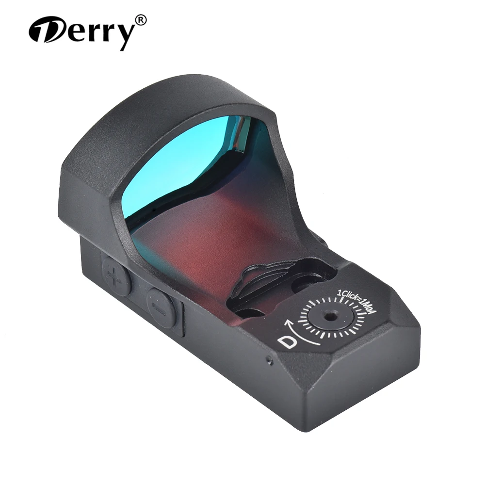 Оптический прицел Derry 1X34X25, прицел с красной точкой 3MOA, прицел для пистолета и винтовки